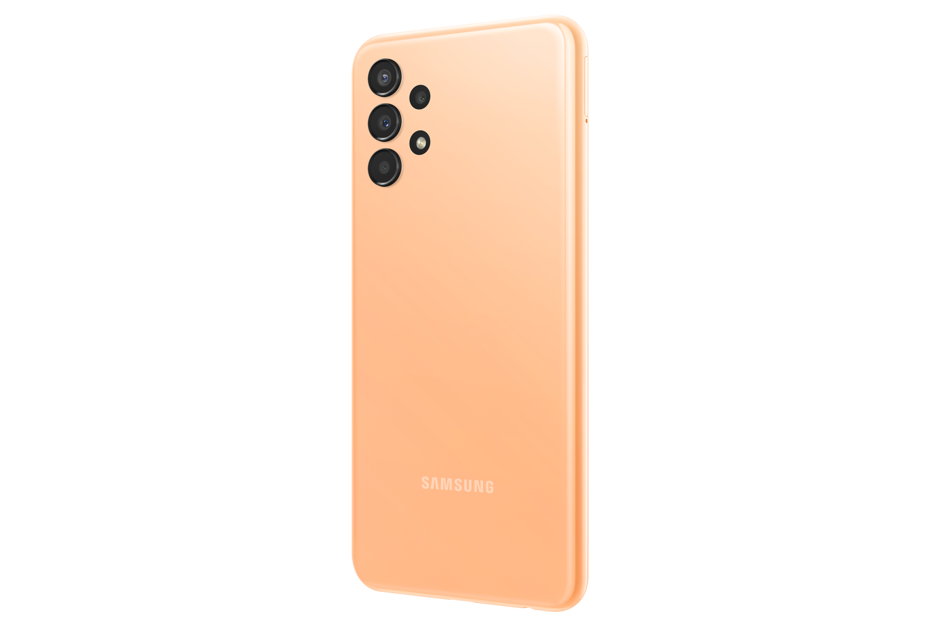 Spesifikasi kamera Samsung A13 dengan konfigurasi sensor 50MP + 5MP + 2MP + 2MP, menghadirkan fitur Digital Zoom 10x. Cek harga Samsung A13 warna orange RAM 6GB resmi di website Samsung Indonesia.