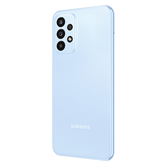 Lihat daftar harga Samsung A23, HP A Series terbaru Samsung 2022 dengan dual SIM. Beli Samsung A23 Light Blue garansi resmi Samsung Indonesia di sini.