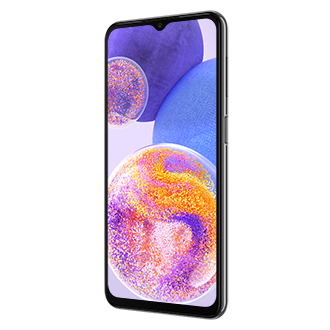 Samsung A23 resmi dirilis dengan selfie camera 8MP, lihat review Samsung A23 di website Samsung Indonesia. HP A23 hadir dalam varian Black memori 6/128GB.