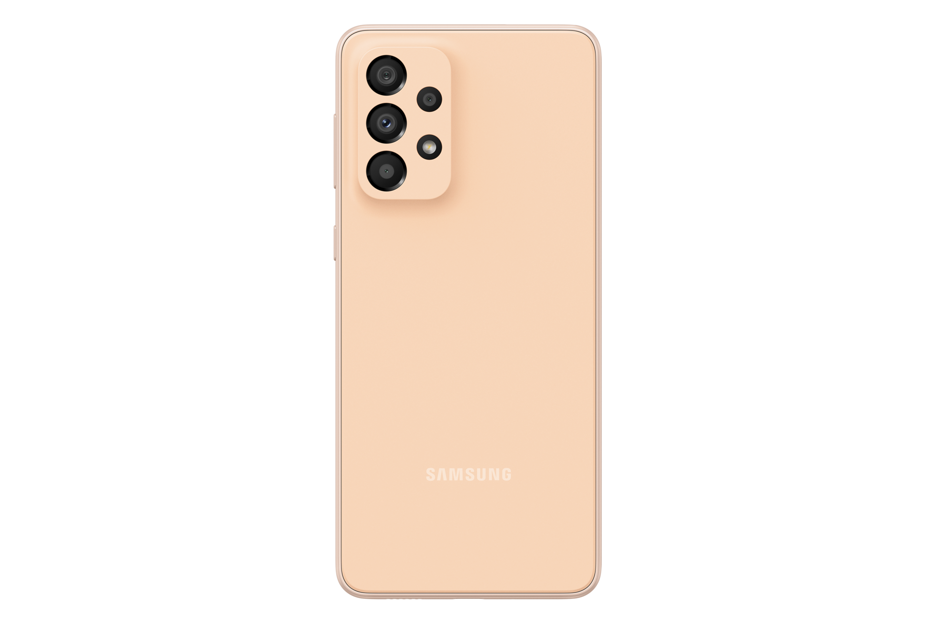 Kamera Samsung Galaxy A33 5G hadir dengan quad sensor 48MP ultrawide, ketahui daftar harga Samsung A33 Awesome Peach garansi resmi Samsung Indonesia di sini.