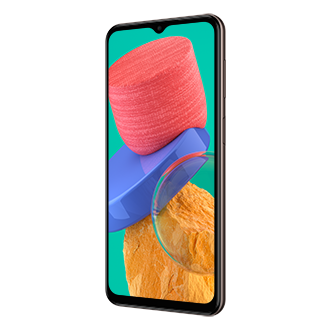 HP Samsung M33 hadir dengan quad-camera 50MP + 5MP + 2MP + 2MP, fitur Digital Zoom 10x. Cek harga Samsung M33 Brown garansi resmi SEIN di website Samsung ID.