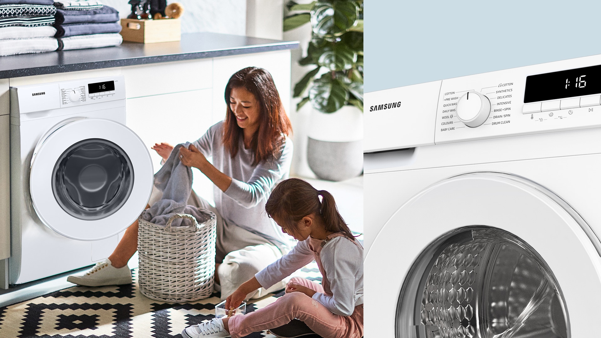 Cuci Pakaian Lebih Aman Dengan Fitur Child Lock pada Mesin Cuci Samsung Anda