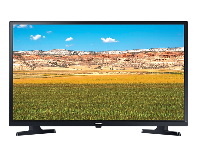 TV LED Samsung 32 inch warna glossy black, hadir dengan resolusi 1366x768 pixel, Motion Rate 60 yang mulus. Lihat harga TV Samsung 32 inch garansi resmi di sini.