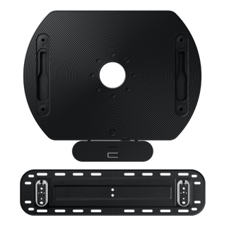 Samsung bracket TV putar 360 derajat VG-ARAB untuk TV Samsung The Frame 2022 dan Neo QLED. Bracket TV putar otomatis dalam tampilan sisi belakang warna hitam.