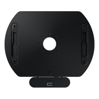 Bracket TV putar Samsung 360 derajat VG-ARAB untuk TV The Frame 2022 dan Samsung Neo QLED. Bracket TV putar otomatis dalam tampilan depan warna hitam.