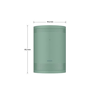 Dimension of Samsung The Freestyle Skin (95.2 x 95.2 mm) VG-SCLB00NR in forest green
