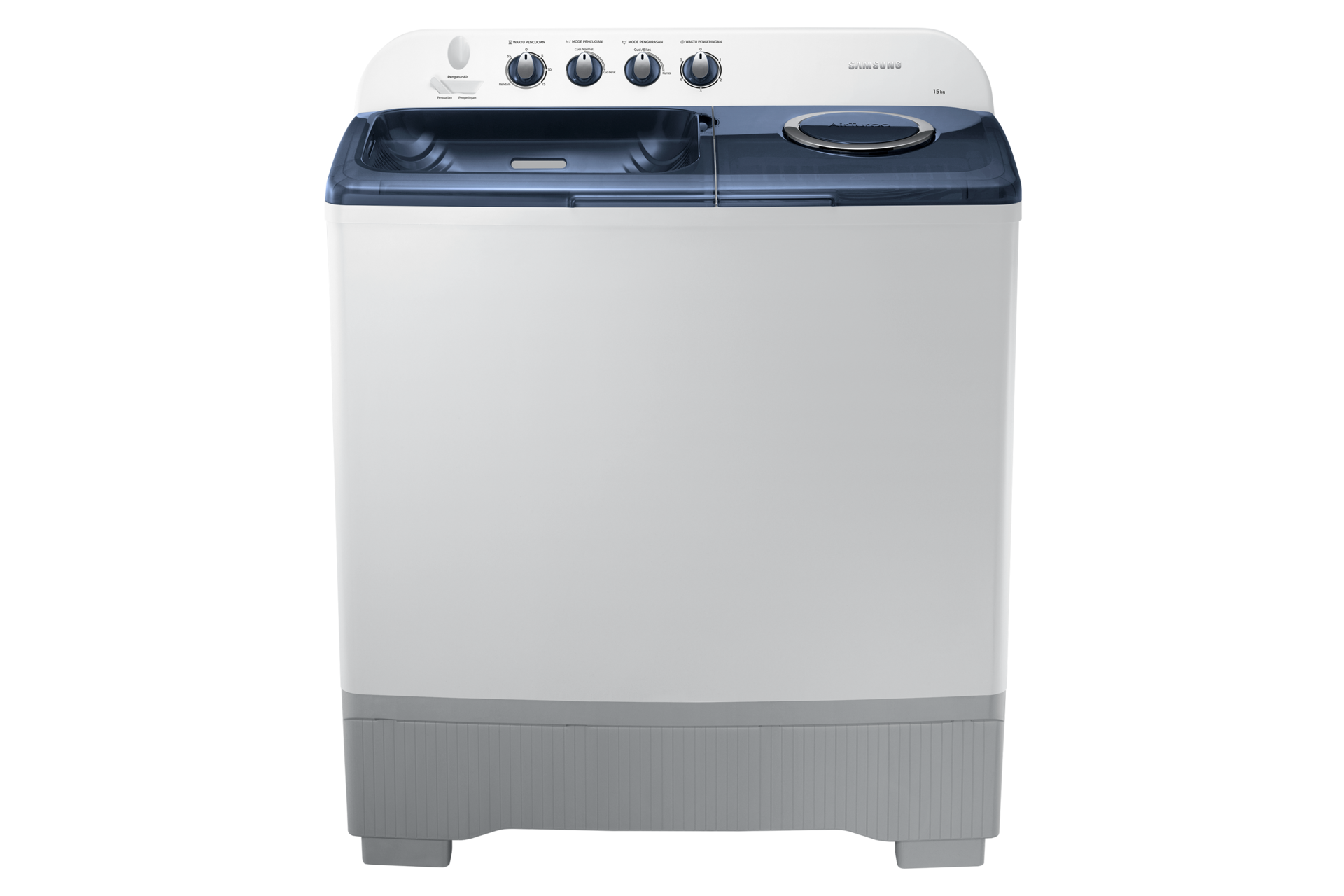 Mesin cuci front loading (WT5200KM) warna putih, tampilan depan