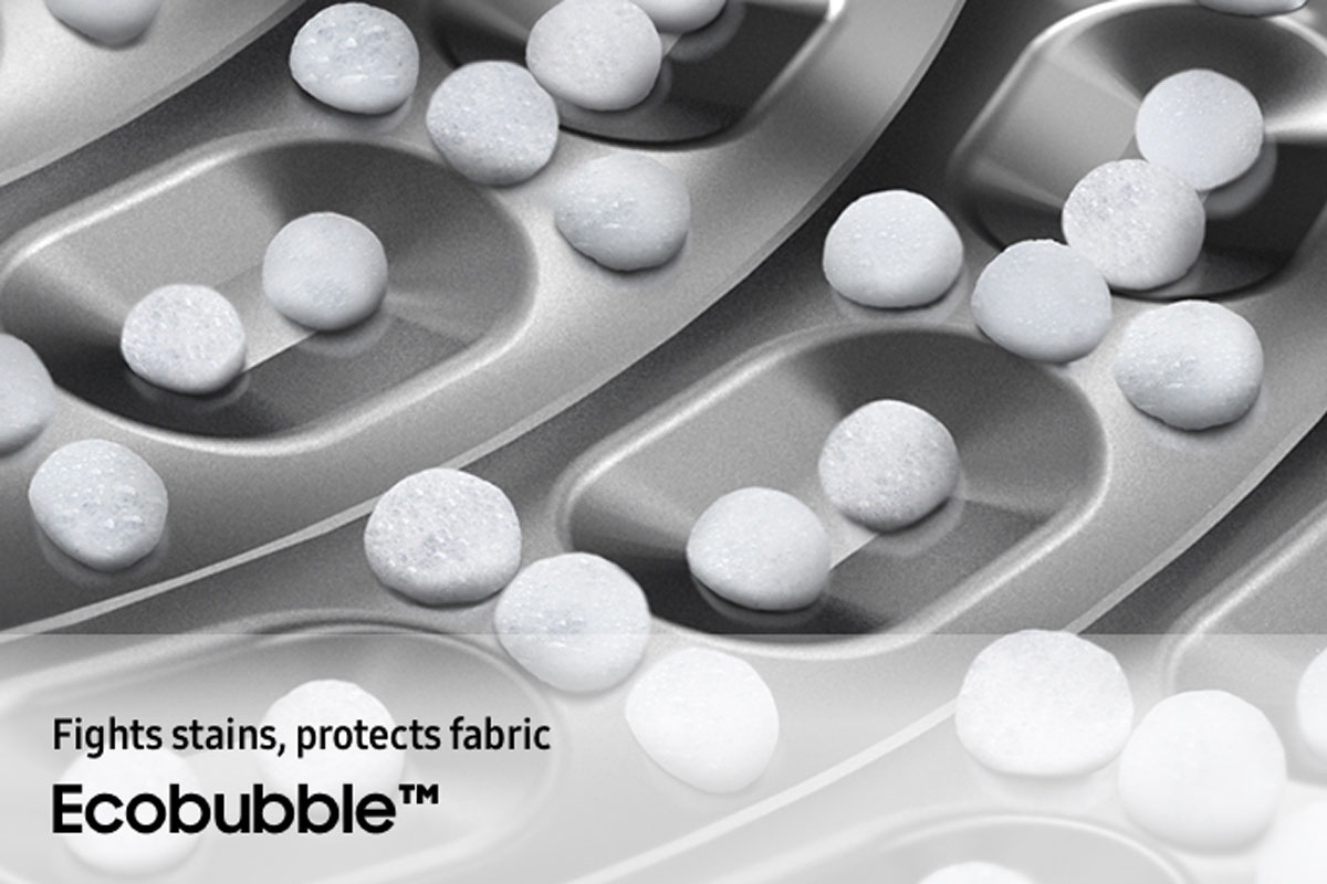 Ecobubble™ Fight stains, protects fabric