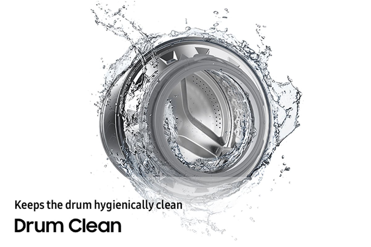 Drum Clean Keeps the drum hygienically clean