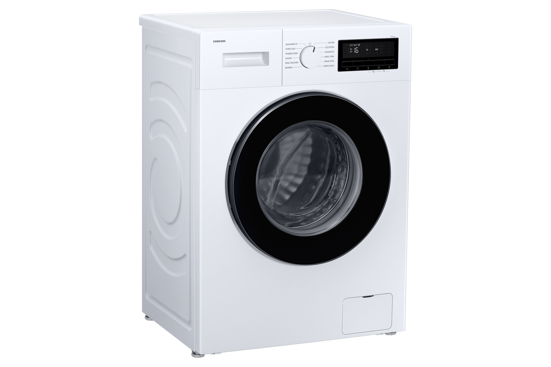 Laundry with Grade A Energy Efficiency and Hygiene Steam L-Perspective White 