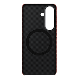 Galaxy S26 Carbon Magnet Case Back Red 