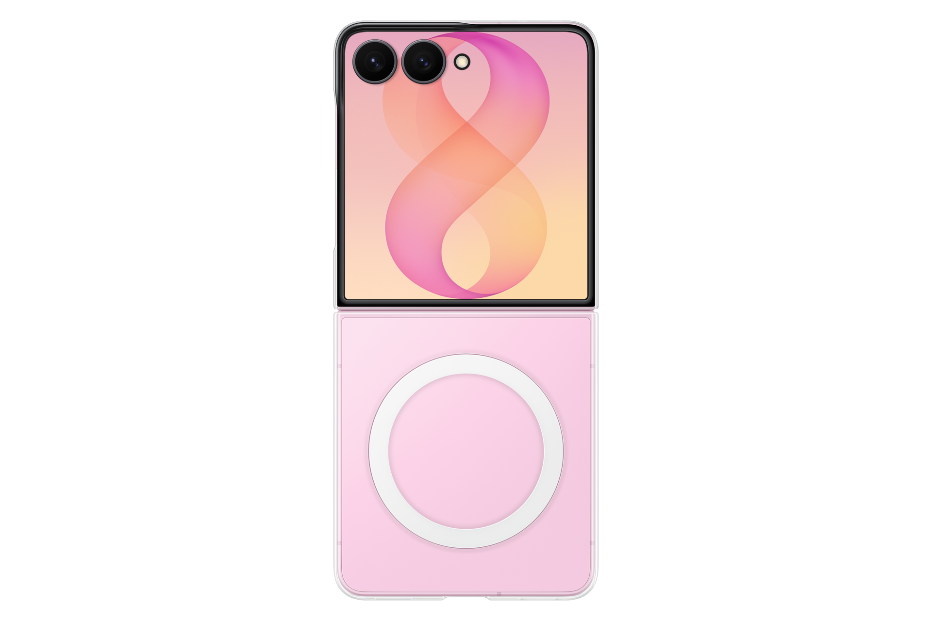 Galaxy Z Flip8 Clear Magnet Case Front2 Transparent 