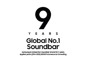 9 YEARS Global No. 1 Soundbar