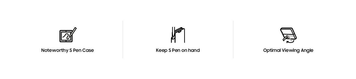 Noteworthy S Pen Case | Keep S Pen on hand | Optimal Viewing Angle