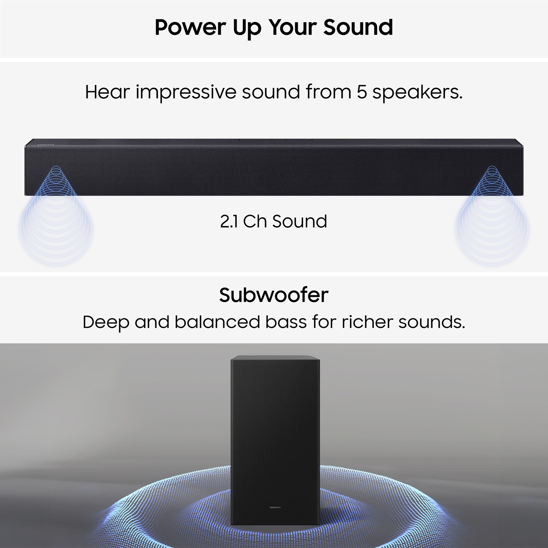 B-series soundbar HW-B420F 2.1ch subwoofer (2026) Black