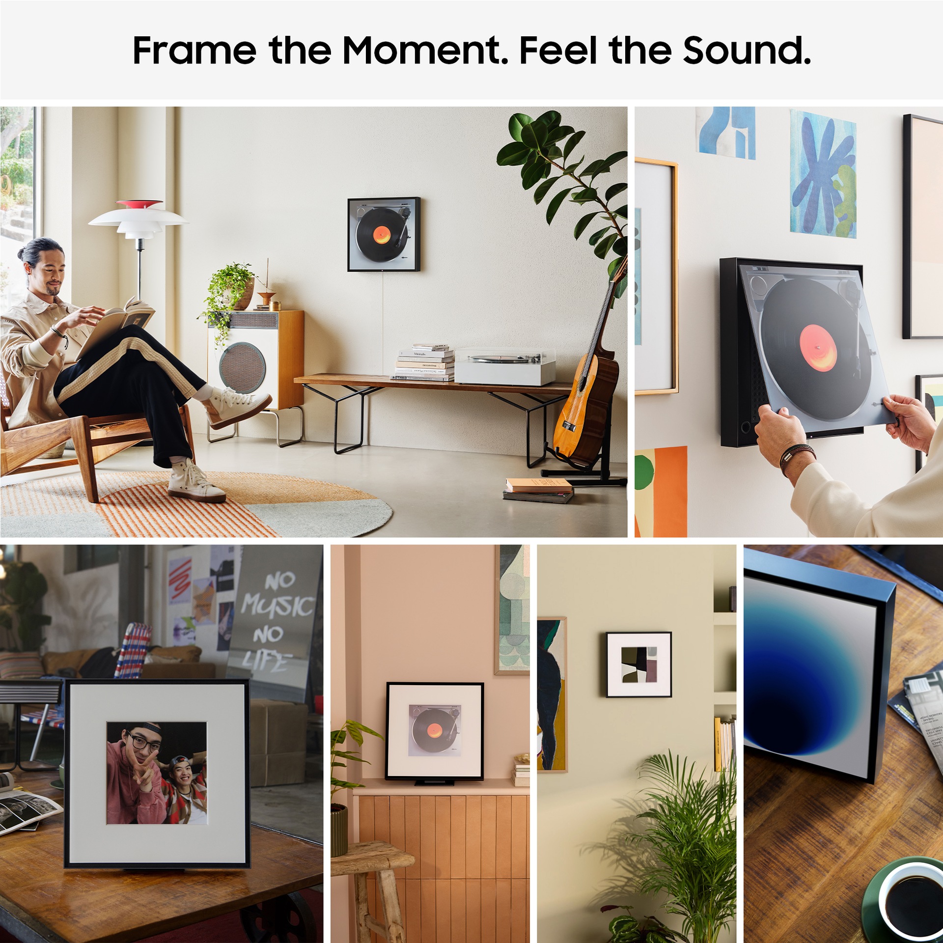 Music Frame HW-LS60D Wireless Smart Speaker (2024) Black