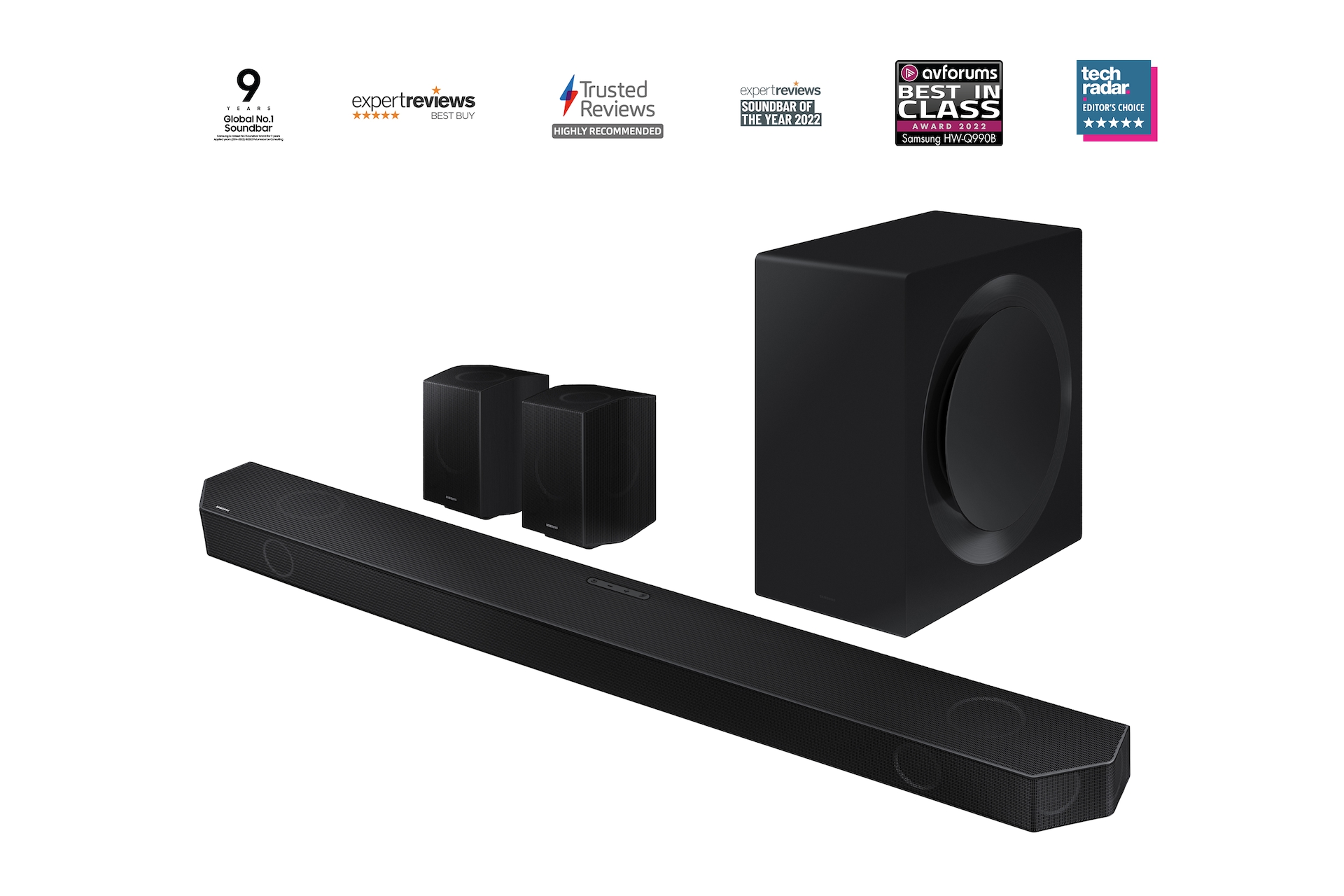 Samsung soundbar and cheap wireless speakers