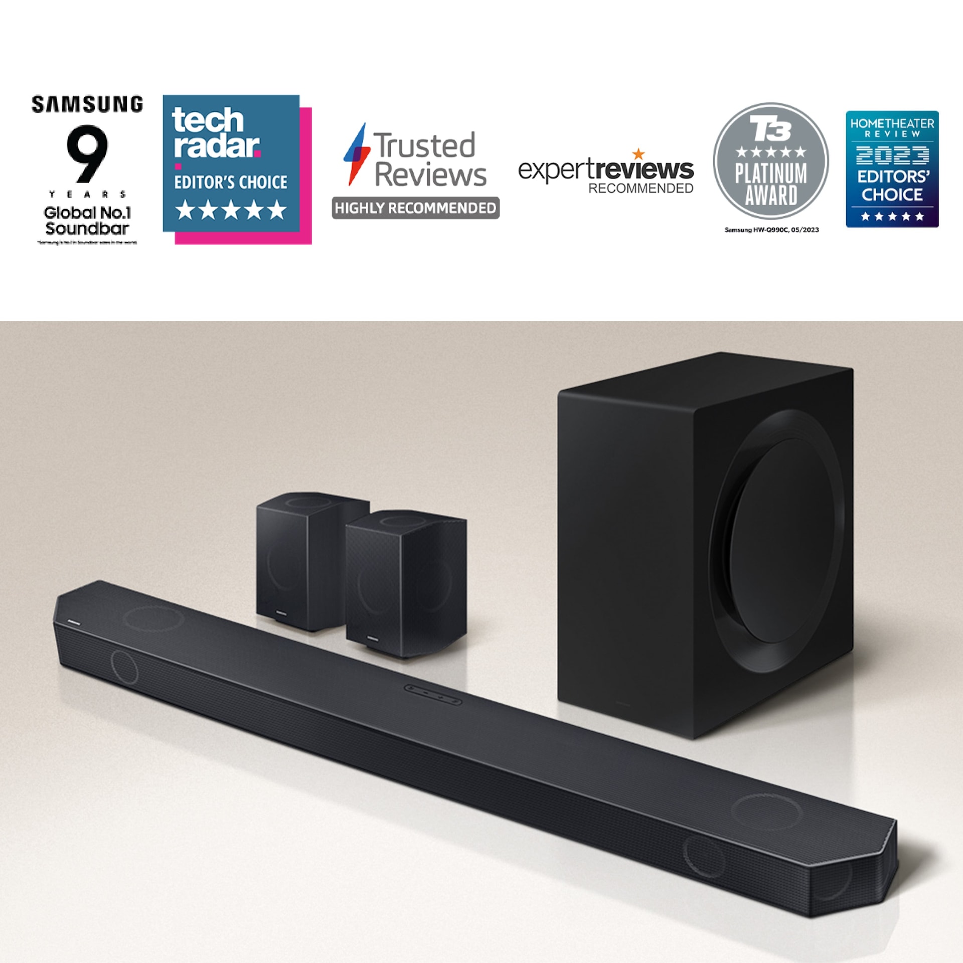 Samsung soundbar and cheap wireless speakers