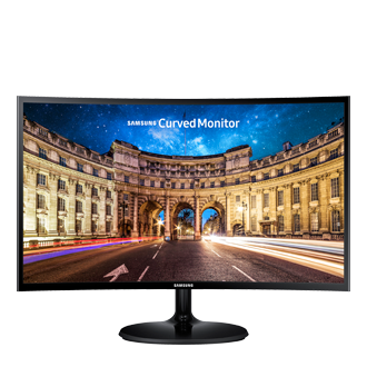 Samsung CF390 27 Curved LCD Monitor - Samsung Essential Curved Monitor 27  - SAMSUNG C27F390FHR 