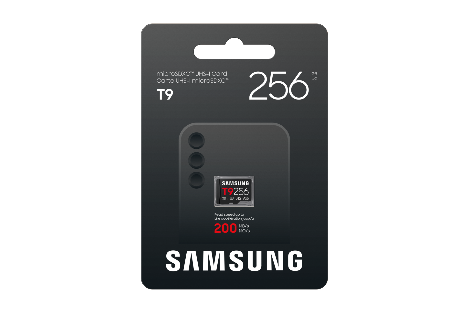 T9 microSD Card microSDXC™ UHS-I Card Front-PKG Black 