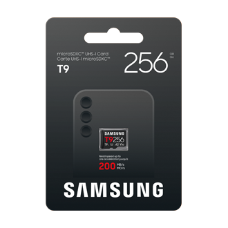 T9 microSD Card microSDXC™ UHS-I Card Front-PKG Black 
