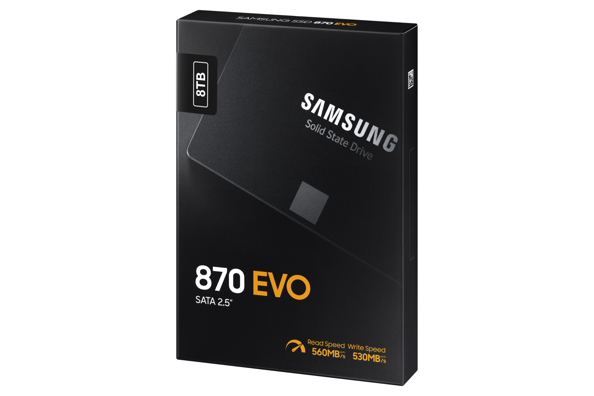 SSD 870 EVO SATA III  2.5 inch MZ-77E250B/EU PKG-R-Perspective Black 