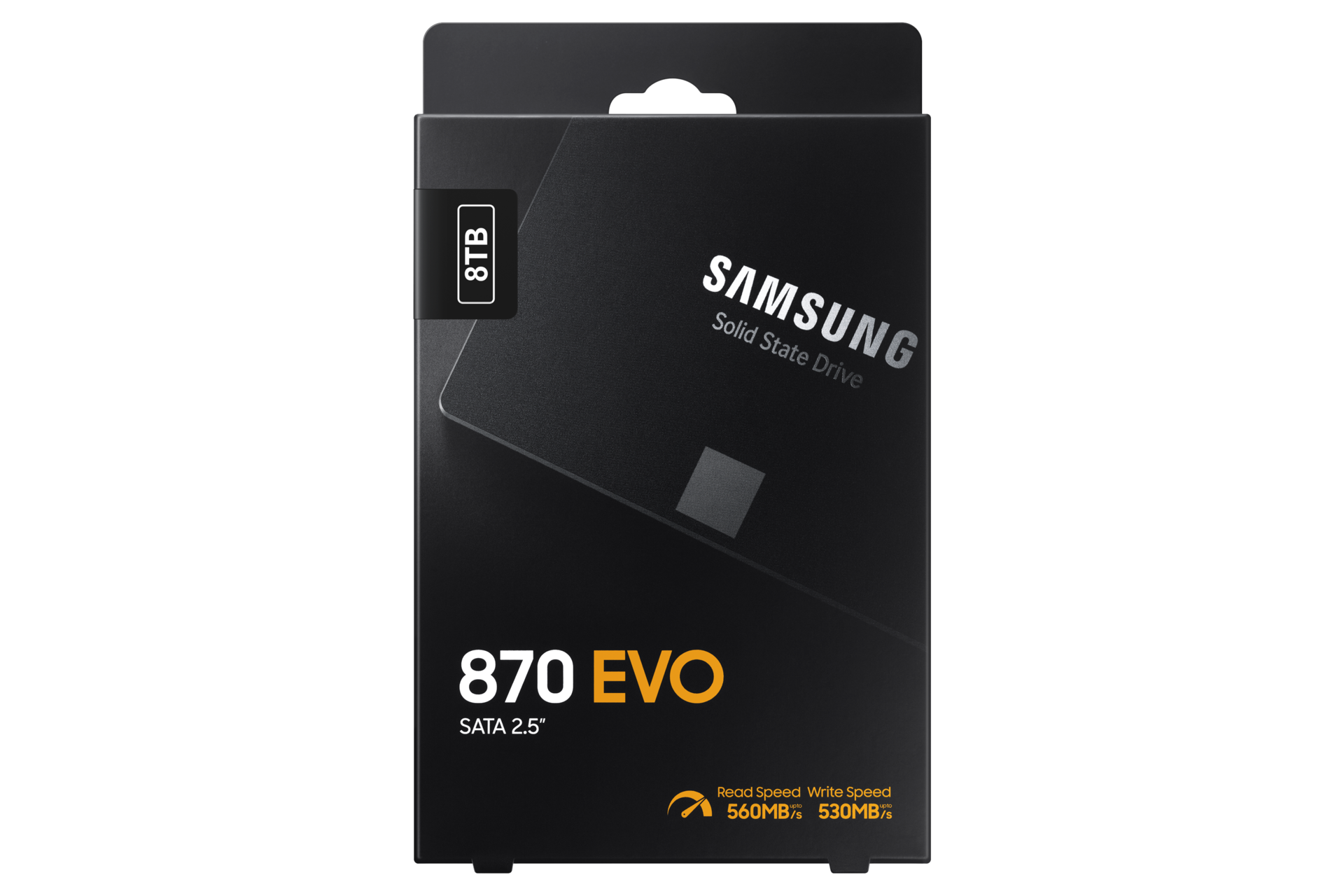SSD 870 EVO SATA III  2.5 inch MZ-77E250B/EU PKG-Front Black 