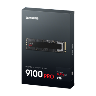 9100 PRO PCIe 5.0 NVMe M.2 SSD PKG-R-Perspective Black 