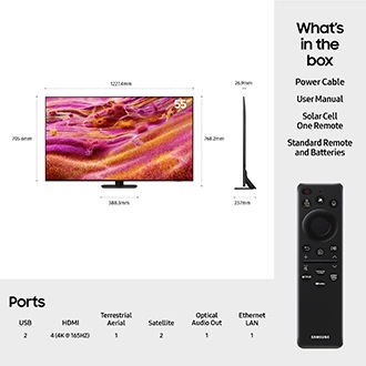 55" Neo QLED QN90F 4K Vision AI Smart TV (2025) Black