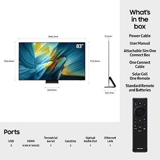 83" OLED S95F  4K  Vision AI Smart TV (2025) Black
