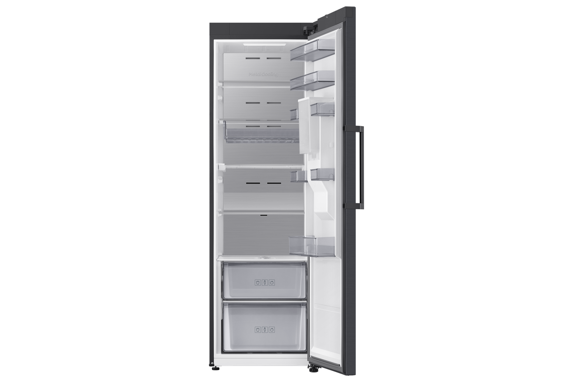 Tall One Door RI80H/24 AI precise cooling 387L Front-Open Black 