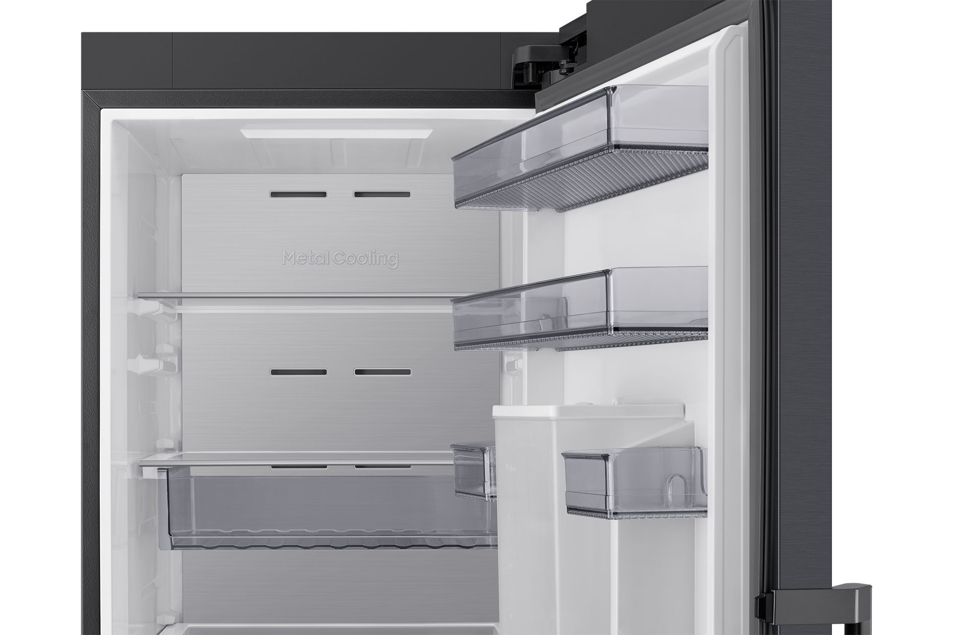 Tall One Door RI80H/24 AI precise cooling 387L Detail-Metal-Duct Black 