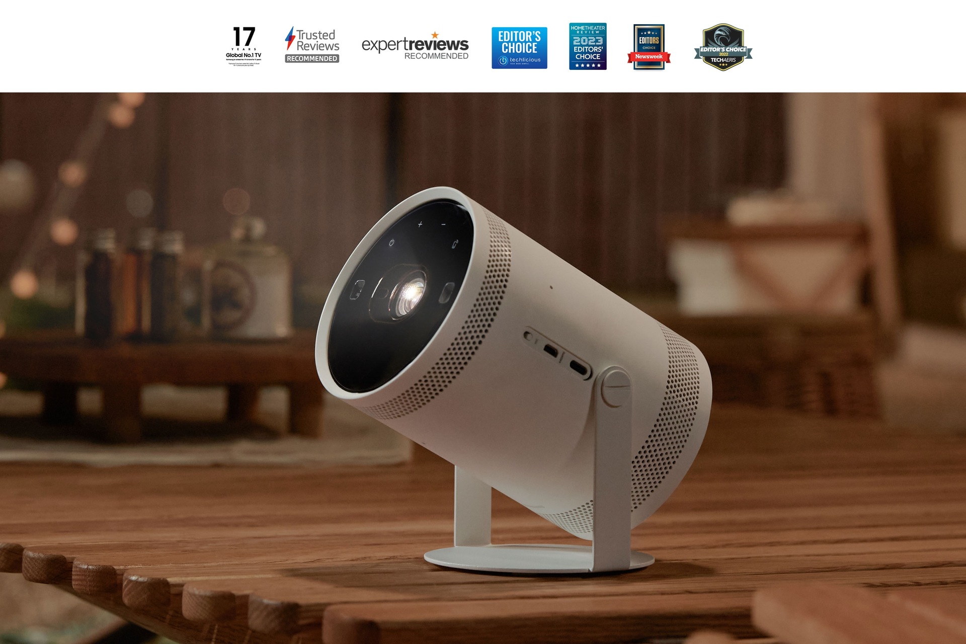 The Freestyle 2nd Gen Portable Smart Projector Samsung Ireland