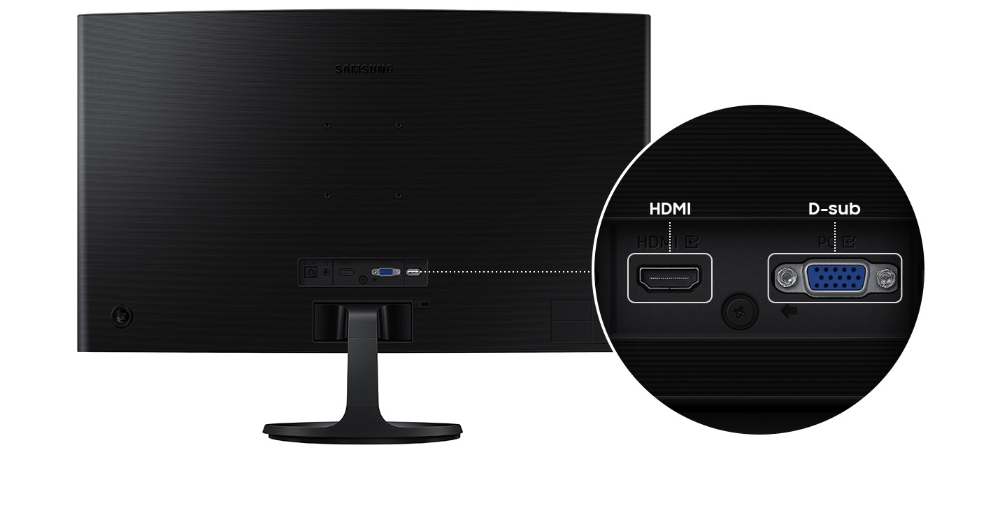 חיבורי HDMI ו-D-sub