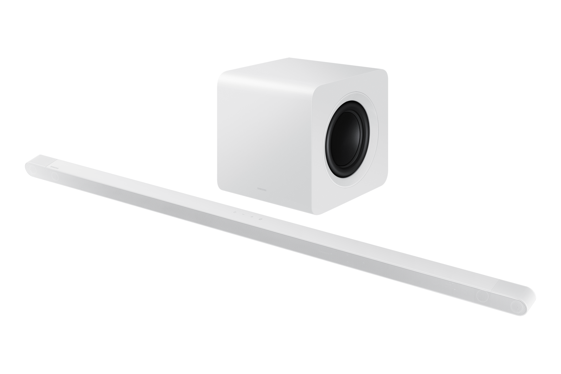 Ultra Slim Soundbar HW-S801D 3.1.2 ch Sub Woofer Set-R-Perspective White 