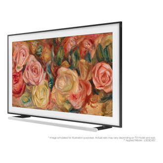 Ultra Slim Soundbar HW-S801D 3.1.2 ch Sub Woofer With-TV-R-Perspective White 