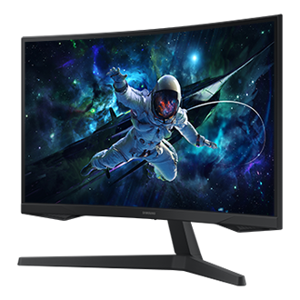 27" Odyssey G5 G55C QHD 165Hz Curved Gaming Monitor R-Perspective Black 