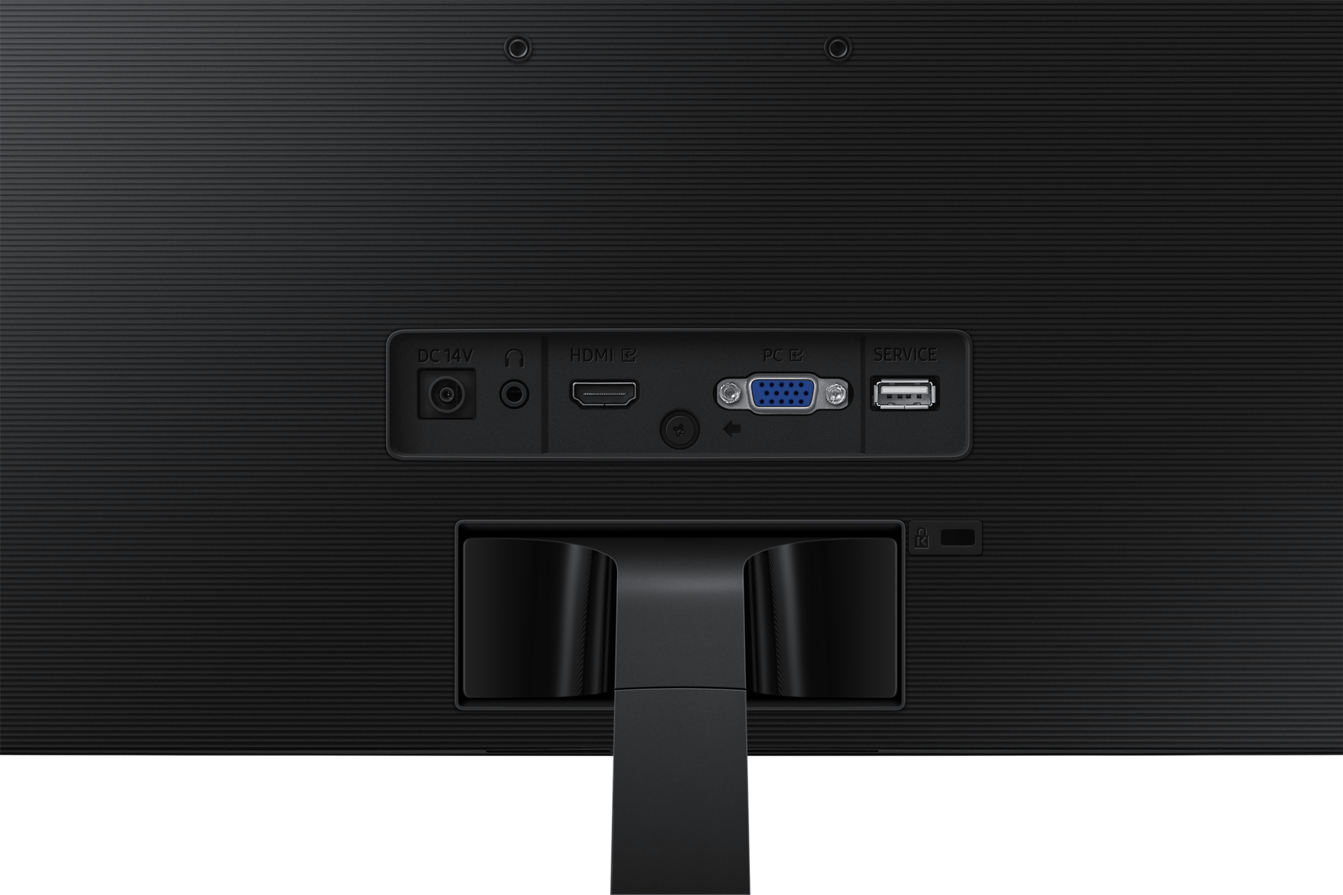 24"/27" Essential Monitor S3 S36GD FHD Detail-Connectivity1 Black 