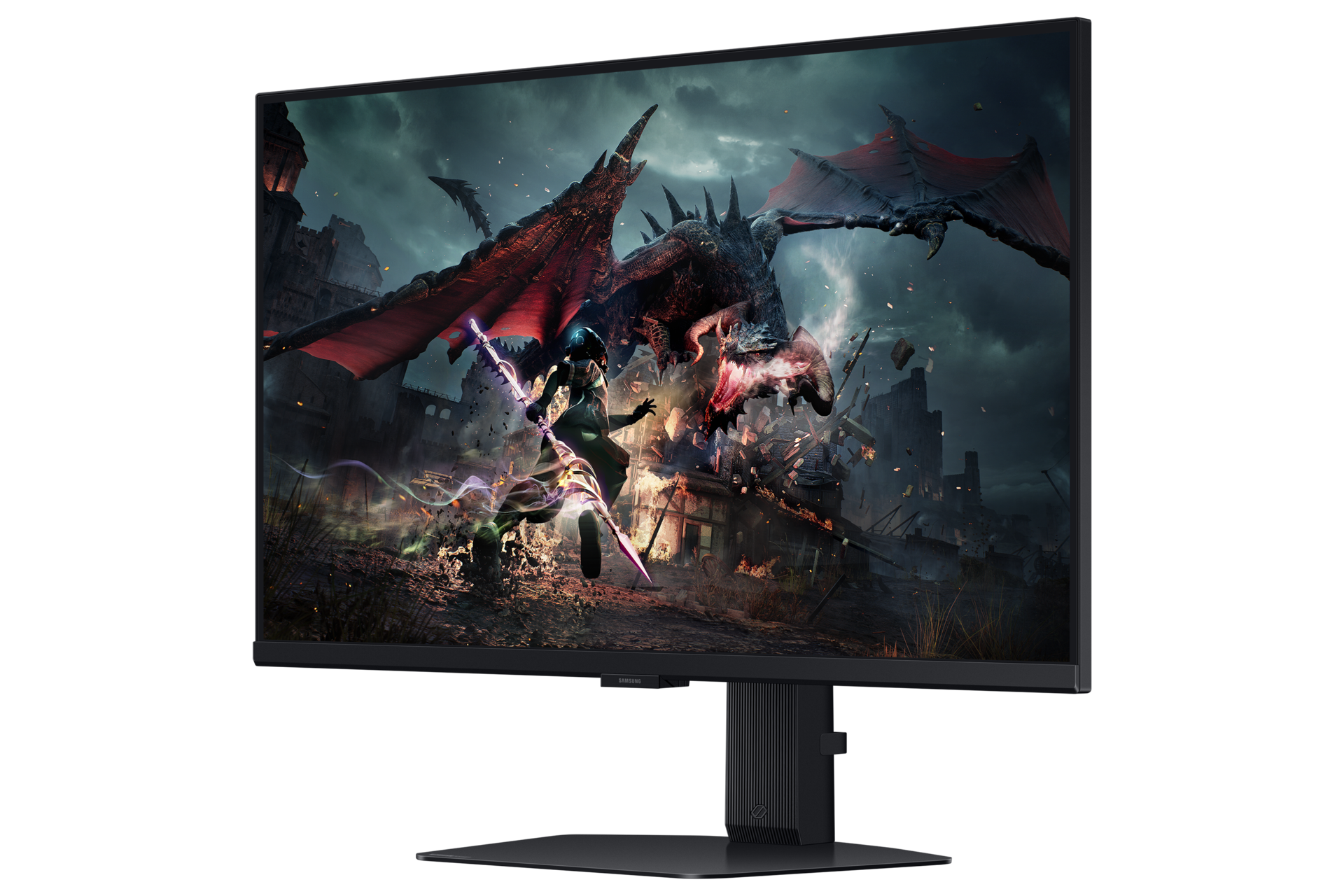 32"/27" Odyssey G5 G50D QHD 180Hz Gaming Monitor R-perspective Black 
