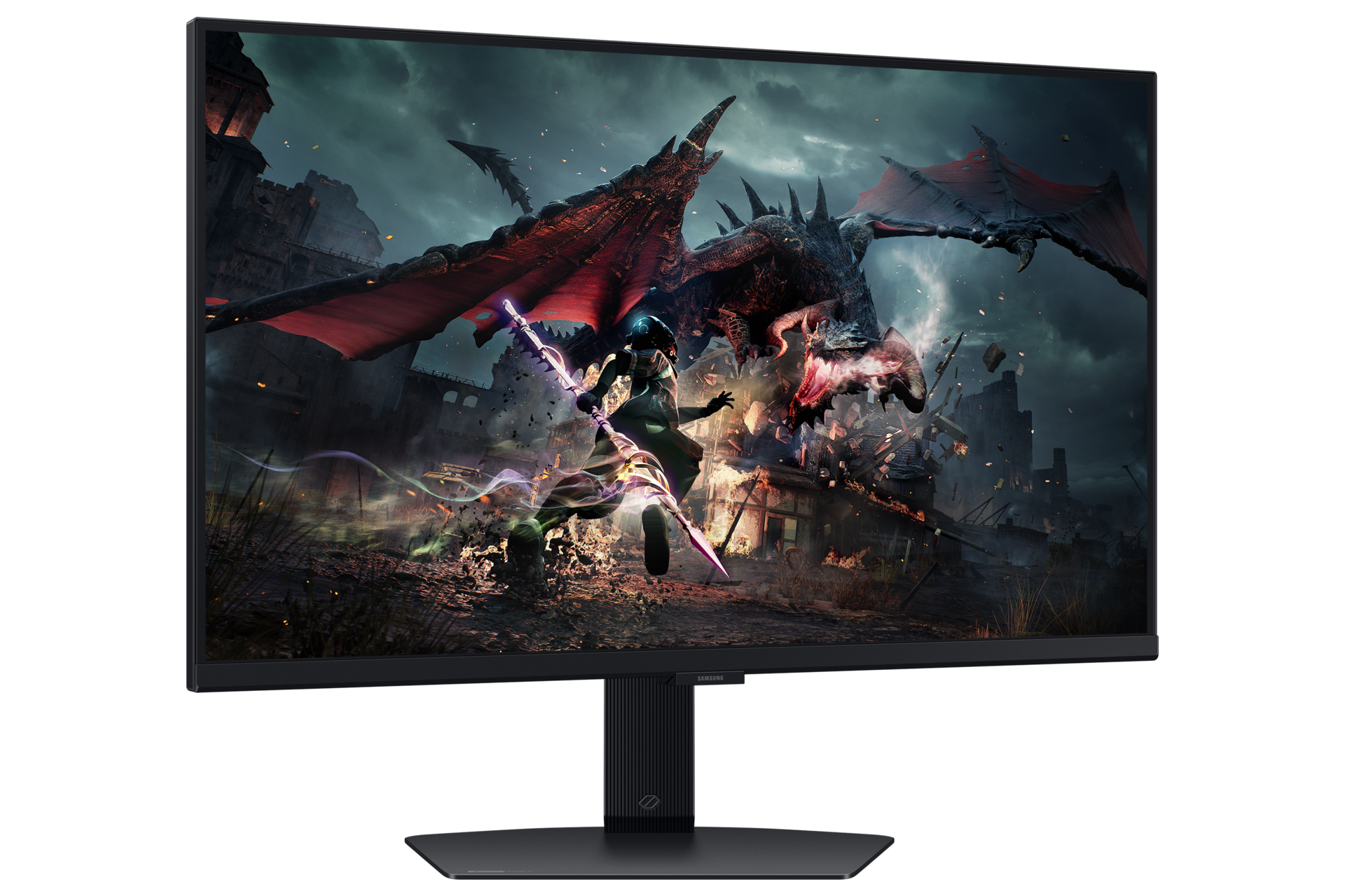 32"/27" Odyssey G5 G50D QHD 180Hz Gaming Monitor Swivel2 Black 