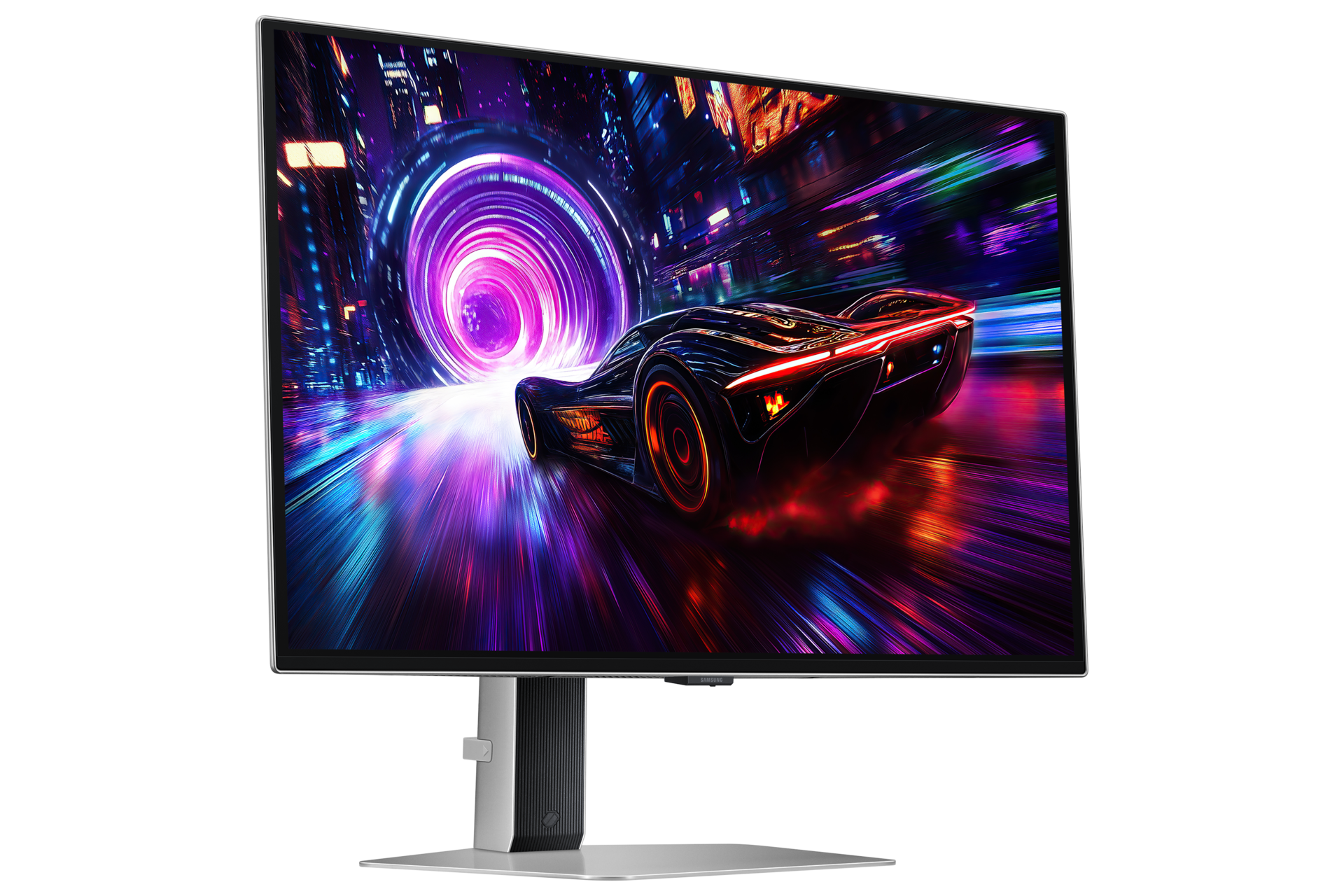 27" Odyssey OLED G8 G81SF 4K 240Hz Gaming Monitor L-perspective Silver 