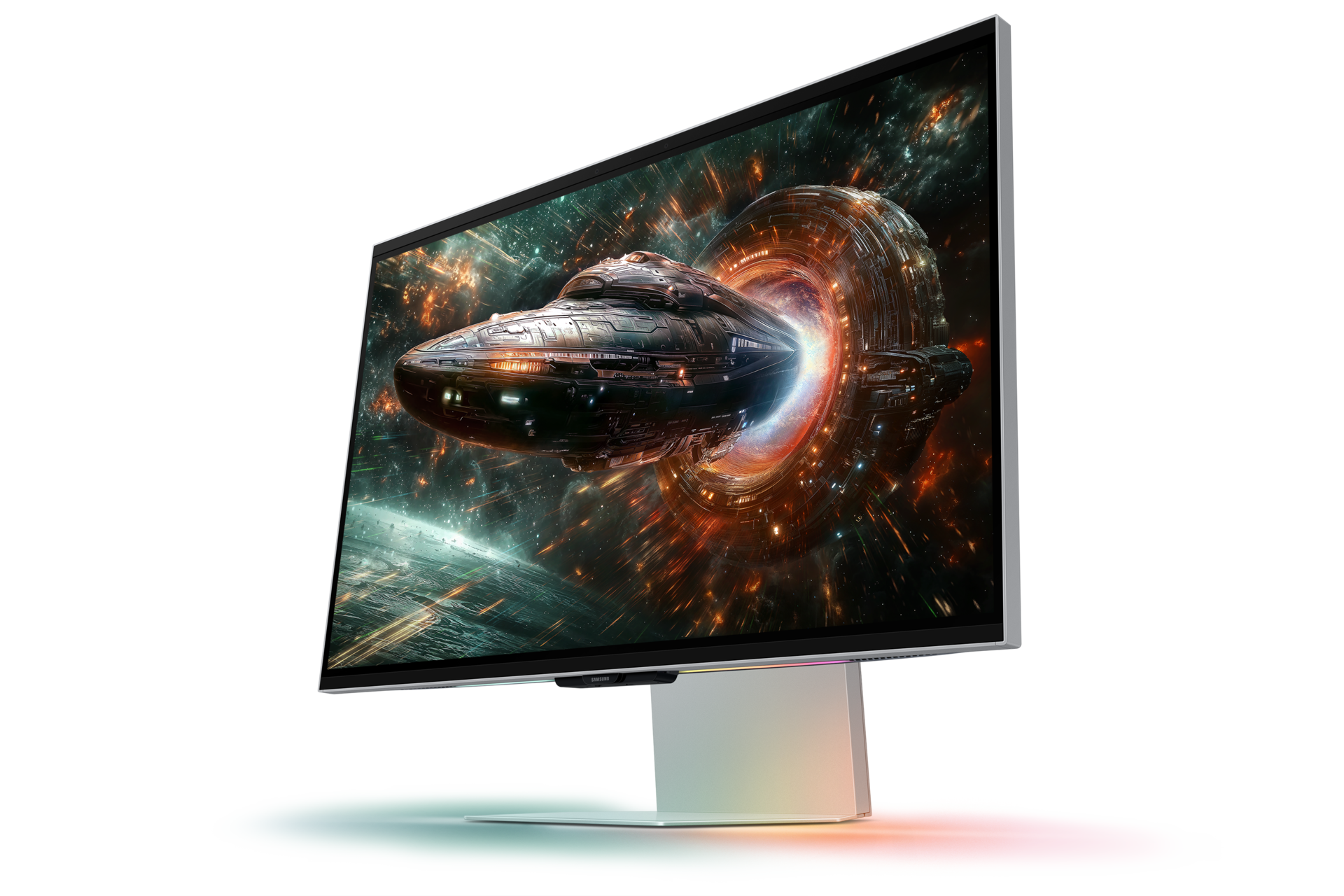 27" Odyssey 3D G90XF 4K 165Hz Gaming Monitor Dynamic1 Silver 
