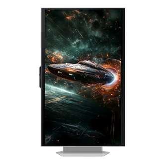 27" Odyssey 3D G90XF 4K 165Hz Gaming Monitor Pivot Silver 
