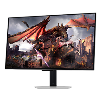 32" Odyssey OLED G8 G80SD UHD 240Hz Gaming Monitor Swivel1 Silver 
