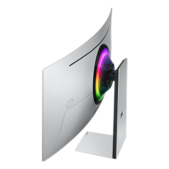 34" Odyssey OLED G8 G85SD Ultra WQHD 175Hz Gaming Monitor Back-Dynamic-High Silver 