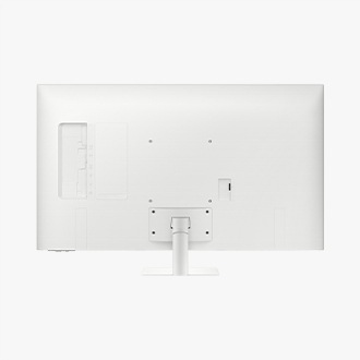 Rear of white 43 inch Samsung Smart Monitor M7.
