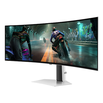 49" Odyssey OLED G9 G91SD DQHD R-Perspective Silver 