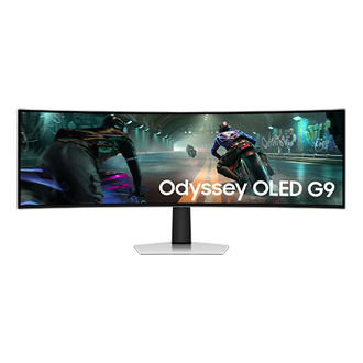 49" Odyssey OLED G9 G91SD DQHD Front Silver 
