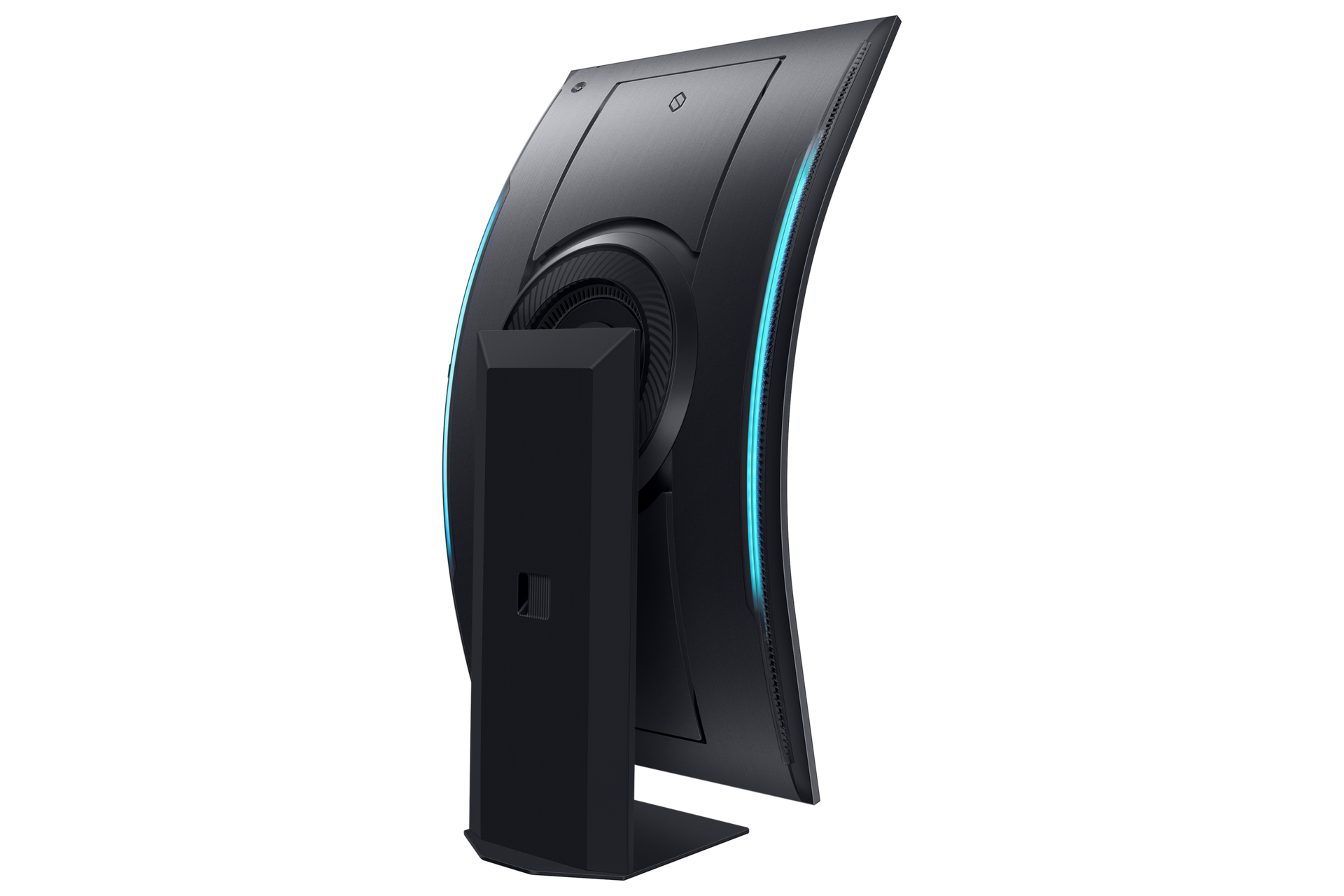 55" Odyssey Ark 2<sup>nd</sup> Gen. G97NC Back-Perspective-Right-Vertical Black 