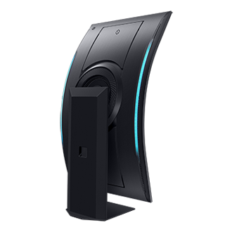55" Odyssey Ark 2<sup>nd</sup> Gen. G97NC Back-Perspective-Right-Vertical Black 